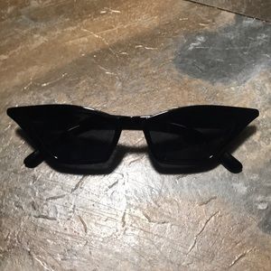 Black cat eye sunglasses